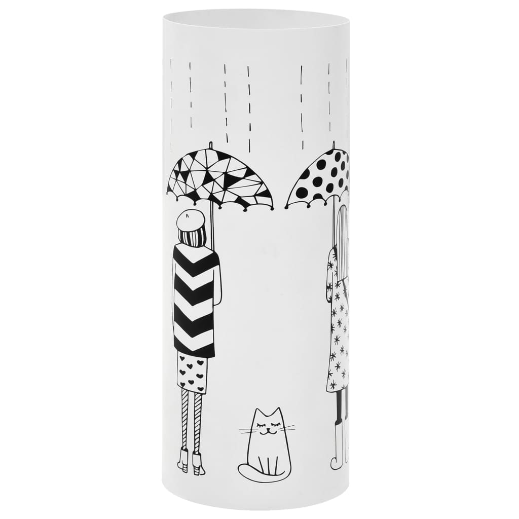 8718475613107_a_en_hd_1 vidaXL Umbrella Stand Women Steel White - Image 1