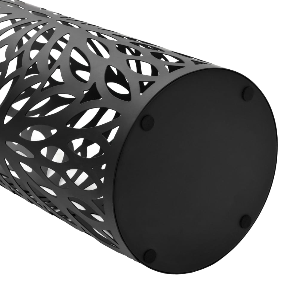 8718475613114_g_en_hd_2 vidaXL Umbrella Stand Leaves Steel Black - Image 3