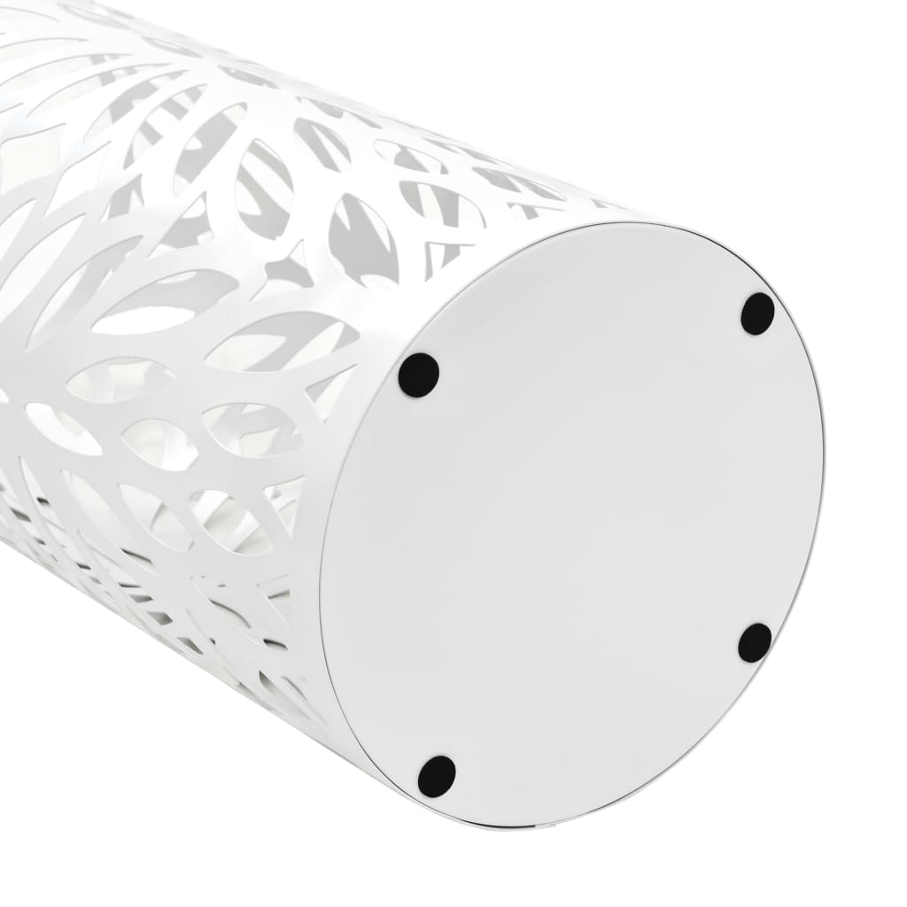 8718475613121_g_en_hd_3 vidaXL Umbrella Stand Leaves Steel White - Image 4