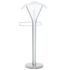 vidaXL Suit Stand 45x35x107 cm White - Image 4