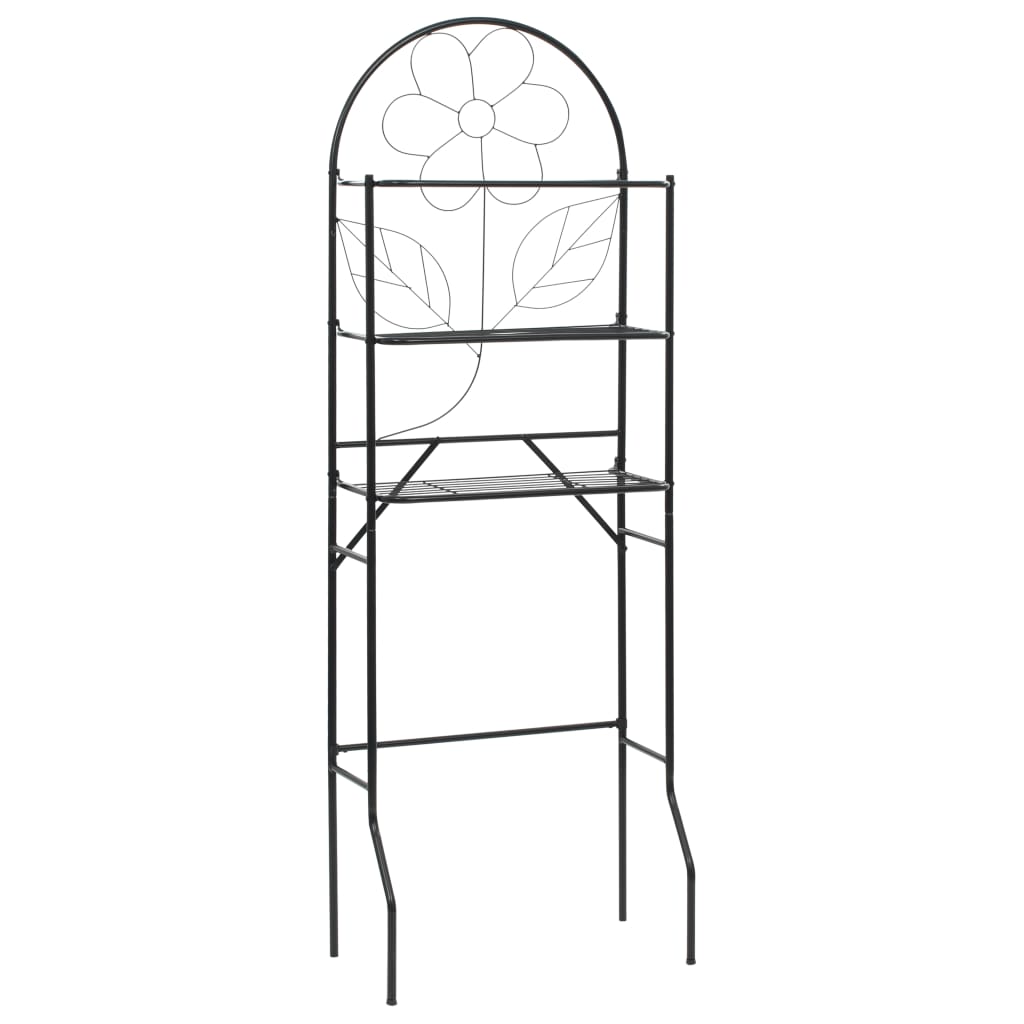 8718475613183_a_en_hd_1 vidaXL Toilet Rack Black 60x33x174 cm - Image 1