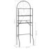vidaXL Toilet Rack Black 60x33x174 cm - Image 7