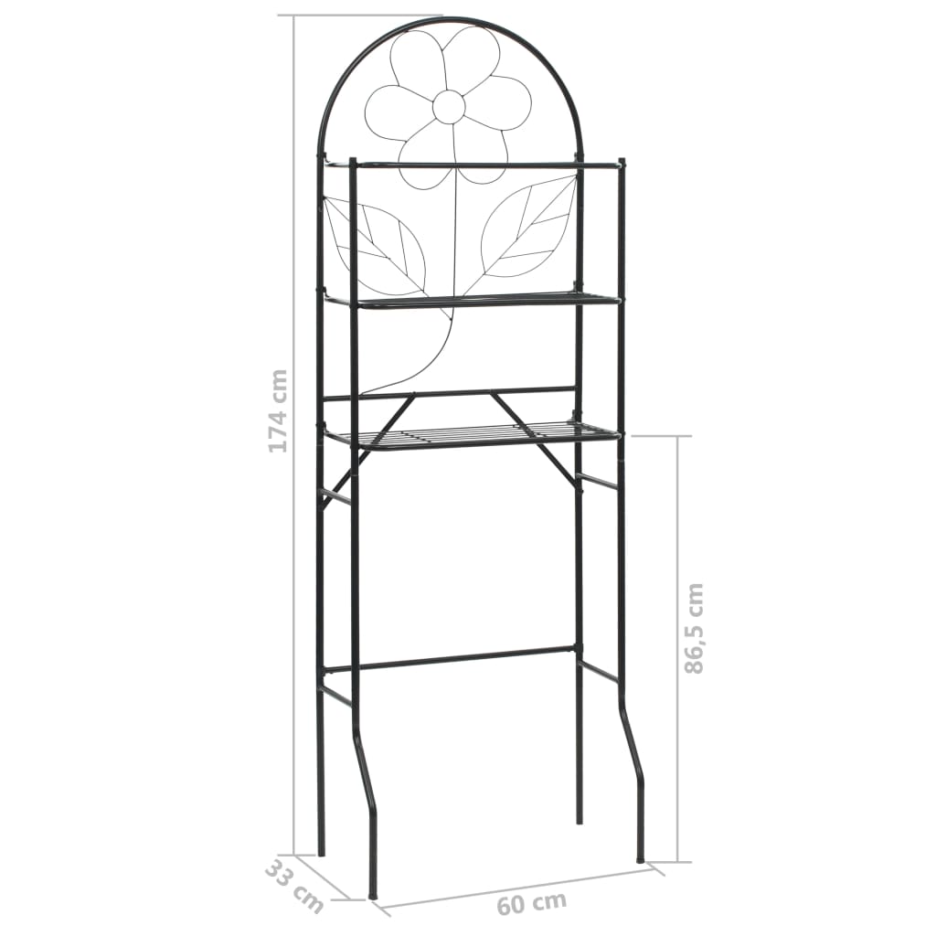 8718475613183_g_en_hd_6 vidaXL Toilet Rack Black 60x33x174 cm - Image 7