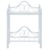 vidaXL Bedside Tables 2 pcs Steel and Tempered Glass 45x30.5x60 cm White - Image 4