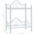 vidaXL Bedside Tables 2 pcs Steel and Tempered Glass 45x30.5x60 cm White - Image 10