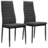 vidaXL Dining Chairs 2 pcs Dark Grey Fabric