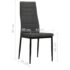 vidaXL Dining Chairs 2 pcs Dark Grey Fabric - Image 8