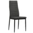 vidaXL Dining Chairs 4 pcs Dark Grey Fabric - Image 2