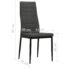 vidaXL Dining Chairs 4 pcs Dark Grey Fabric - Image 8