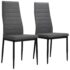 vidaXL Dining Chairs 2 pcs Light Grey Fabric