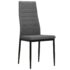 vidaXL Dining Chairs 4 pcs Light Grey Fabric - Image 2