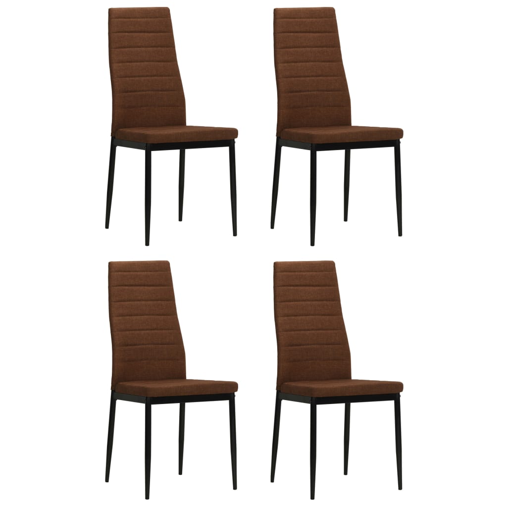 8718475613510_a_en_hd_1 vidaXL Dining Chairs 4 pcs Brown Fabric - Image 1