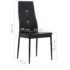 vidaXL Dining Chairs 2 pcs Black Faux Leather - Image 9