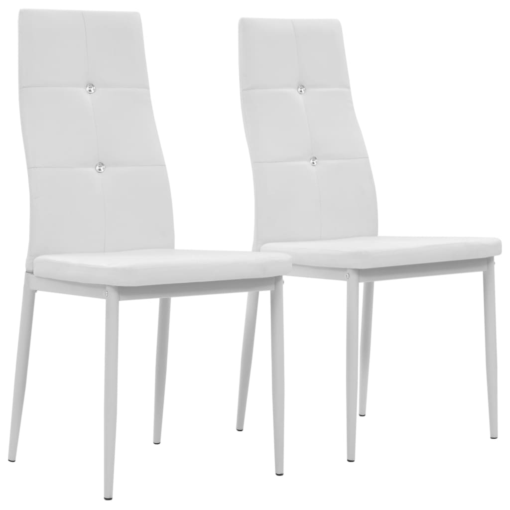 8718475613565_a_en_hd_1 vidaXL Dining Chairs 2 pcs White Faux Leather - Image 1