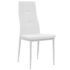 vidaXL Dining Chairs 4 pcs White Faux Leather - Image 2