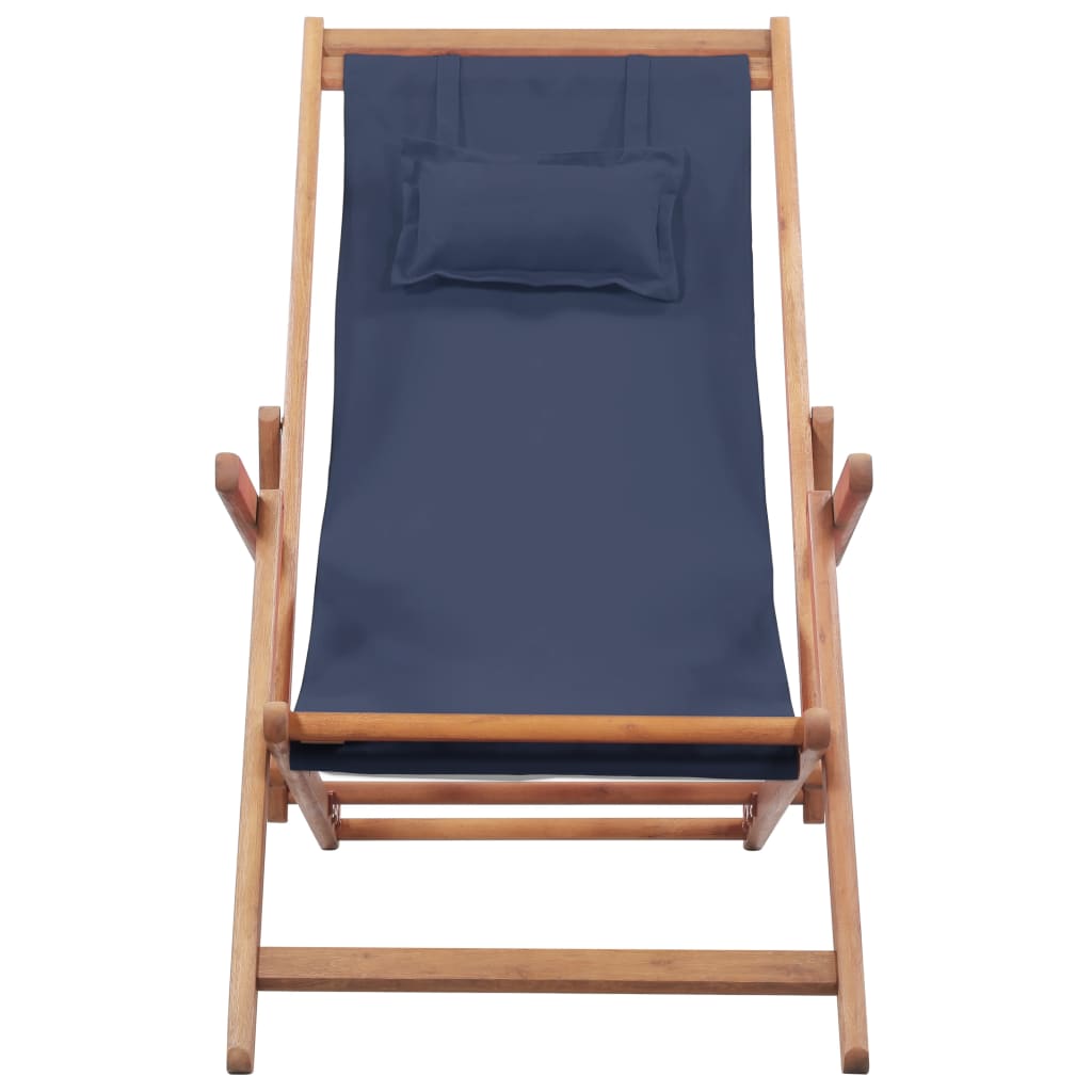 8718475613725_g_en_hd_1 vidaXL Folding Beach Chair Fabric and Wooden Frame Blue - Image 2