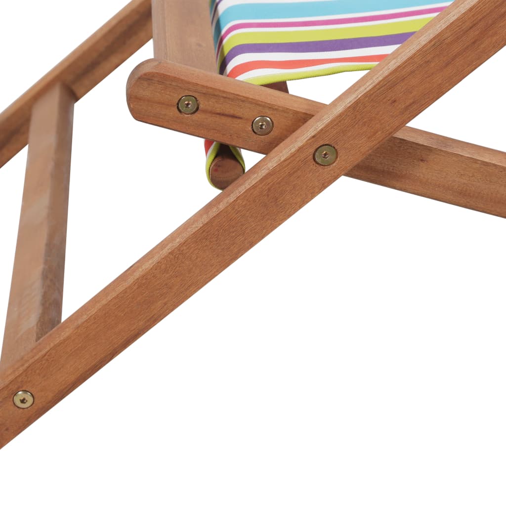 8718475613749_g_en_hd_8 vidaXL Folding Beach Chair Fabric and Wooden Frame Multicolour - Image 9