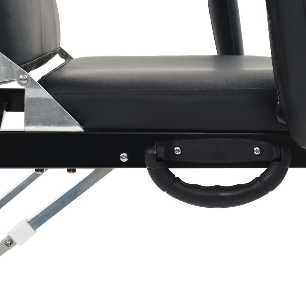 8718475613831_g_en_hd_4 vidaXL Portable Facial Treatment Chair Faux Leather 185x78x76 cm Black - Image 5