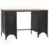 vidaXL Double Pedestal Desk Solid Firwood and Steel 120x50x76 cm - Image 4