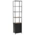vidaXL Bookcase Solid Firwood and Steel 40.5x32.5x180 cm - Image 5