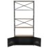 vidaXL Bookcase Solid Firwood and Steel 80x32.5x180 cm - Image 8