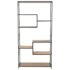vidaXL Bookcase Solid Firwood and Steel 90.5x35x180 cm - Image 2