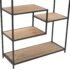 vidaXL Bookcase Solid Firwood and Steel 90.5x35x180 cm - Image 5