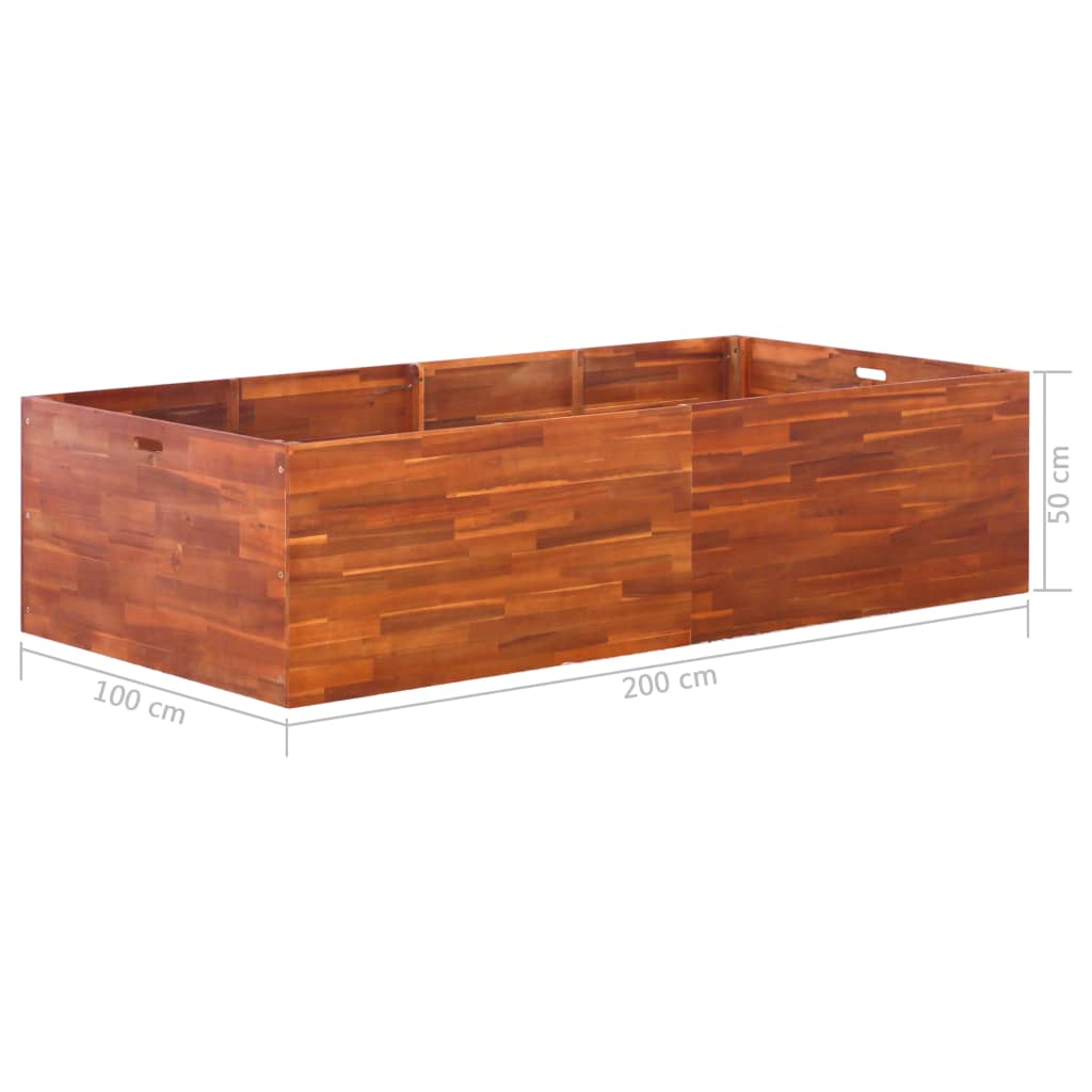 8718475614111_g_en_hd_5 vidaXL Garden Raised Bed Acacia Wood 200x100x50 cm - Image 6