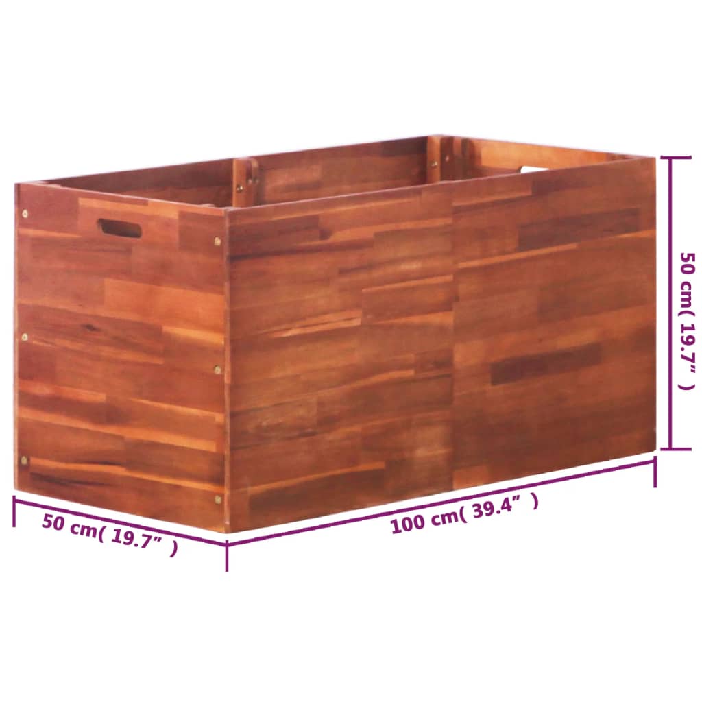 8718475614210_g_en_hd_5 vidaXL Garden Raised Bed Acacia Wood 100x50x50 cm - Image 6