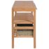 vidaXL Bathroom Vanity Cabinet with 4 Baskets Solid Teak 132x45x75 cm - Image 4