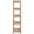 vidaXL 4-Tier Bathroom Storage Rack Solid Teak 42x42x165 cm - Image 2