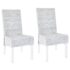 vidaXL Dining Chairs 2 pcs Light Brown Kubu Rattan and Mahogany Wood
