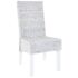 vidaXL Dining Chairs 2 pcs Light Brown Kubu Rattan and Mahogany Wood - Image 2