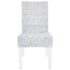 vidaXL Dining Chairs 2 pcs Light Brown Kubu Rattan and Mahogany Wood - Image 3