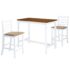 vidaXL Bar Table and Stool Set 3 Pieces MDF Dark Brown