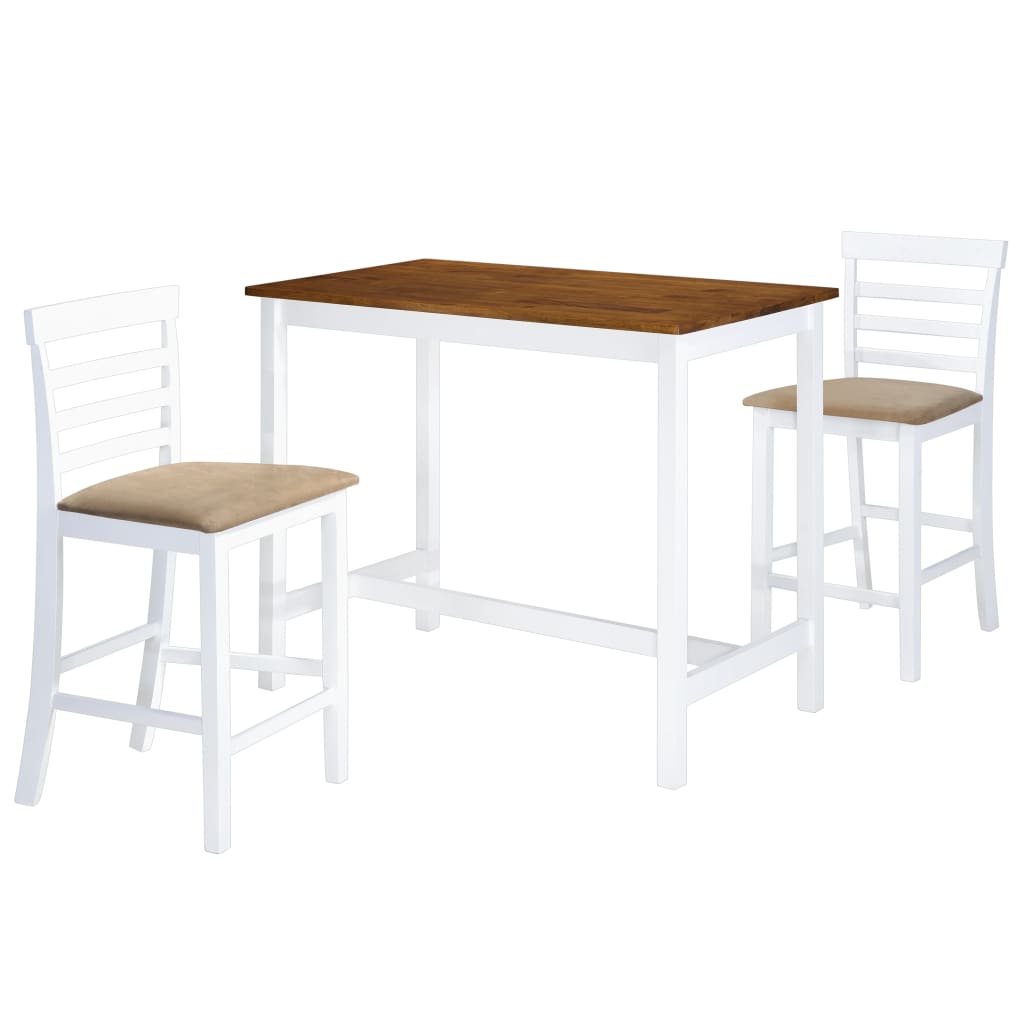 8718475614562_a_en_hd_1 vidaXL Bar Table and Stool Set 3 Pieces MDF Dark Brown - Image 1