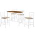 vidaXL Bar Table and Stool Set 5 Pieces MDF Dark Brown