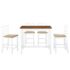 vidaXL Bar Table and Stool Set 5 Pieces MDF Dark Brown - Image 2
