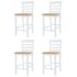 vidaXL Bar Table and Stool Set 5 Pieces MDF Dark Brown - Image 5