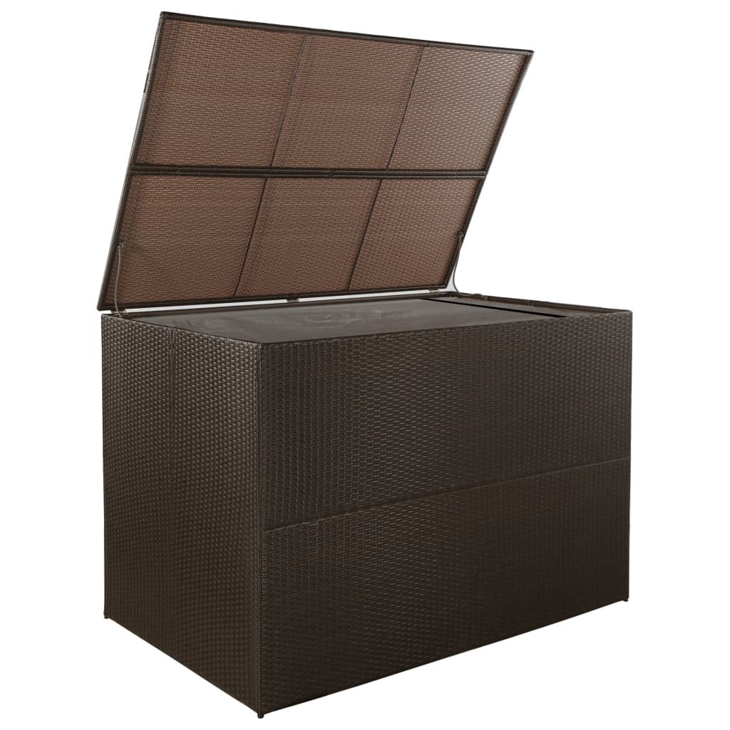 8718475614845_g_en_hd_1 vidaXL Garden Storage Box Brown 150x100x100 cm Poly Rattan - Image 2