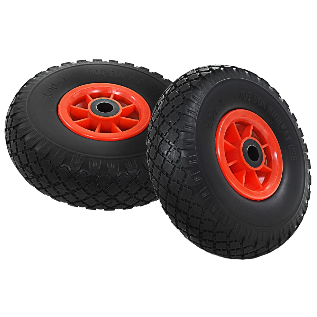 8718475616191_g_en_hd_1 vidaXL Sack Truck Wheels 2 pcs Solid PU 3.00-4 - Image 2
