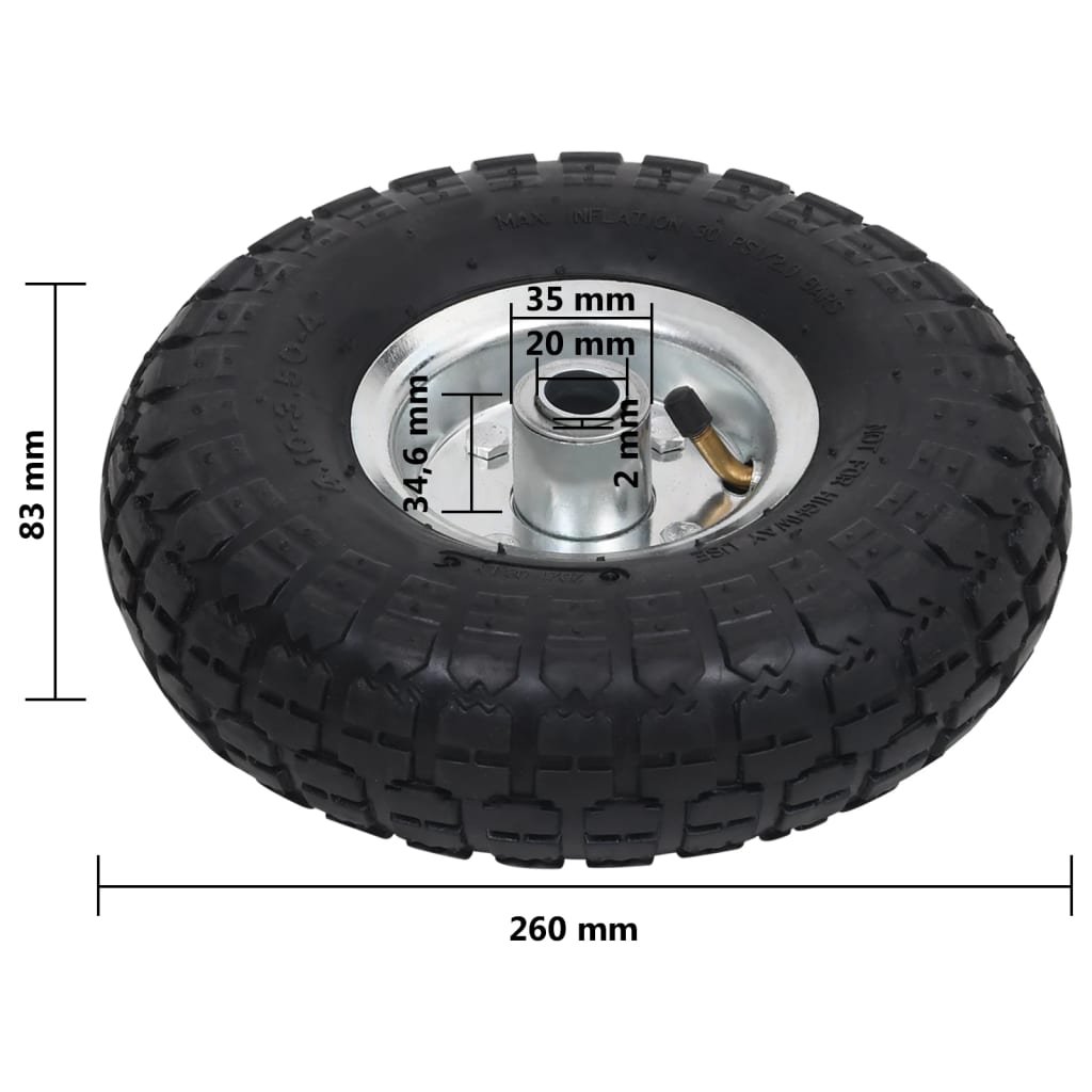 8718475616245_g_en_hd_6 vidaXL Sack Truck Wheels 4 pcs Rubber 4.10/3.50-4 - Image 7