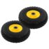 vidaXL Sack Truck Wheels 2 pcs Solid PU 3.00-4