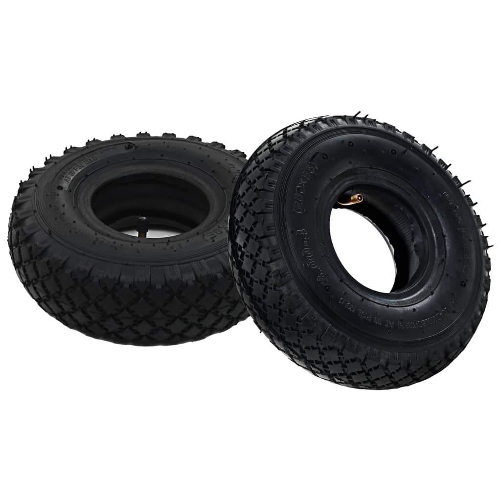 8718475616290_a_en_hd_1 vidaXL 2 Tyres 2 Inner Tubes 3.00-4 260x85 for Sack Truck Wheel Rubber - Image 1