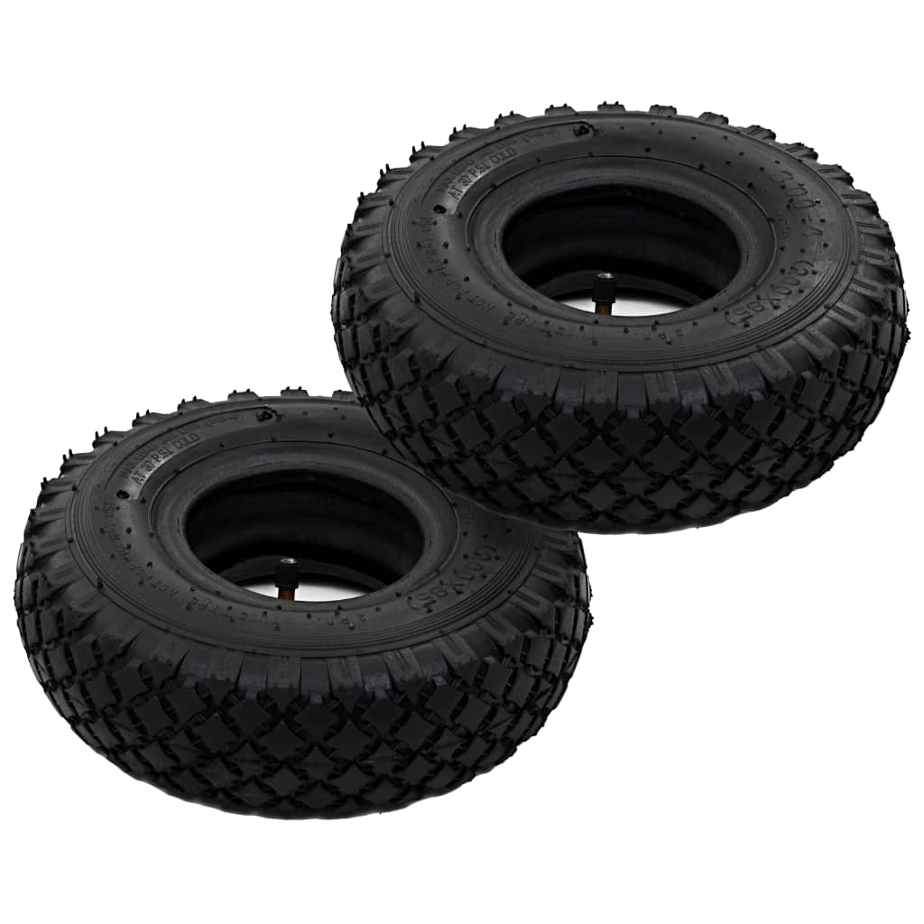 8718475616290_g_en_hd_1 vidaXL 2 Tyres 2 Inner Tubes 3.00-4 260x85 for Sack Truck Wheel Rubber - Image 2