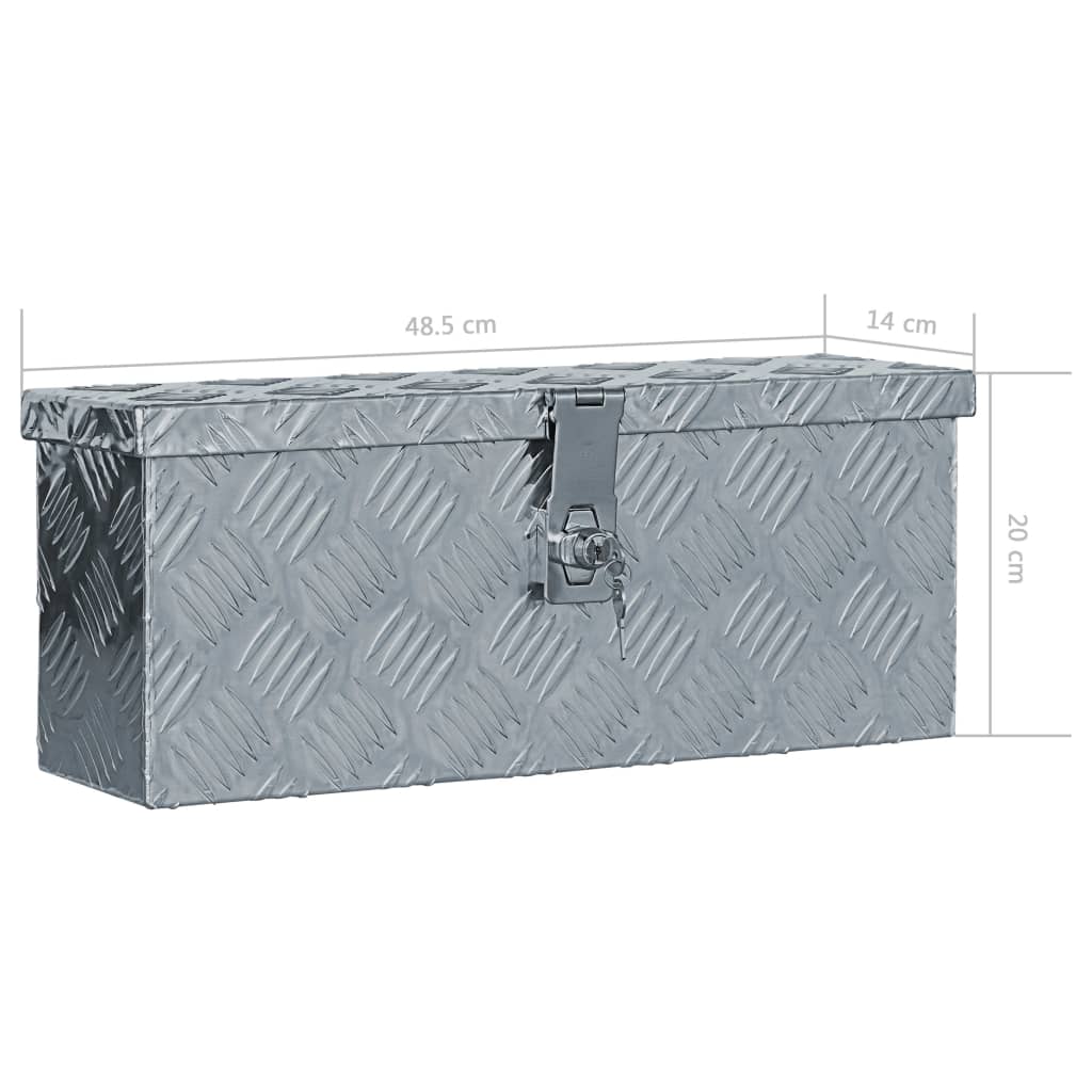 8718475616320_g_en_hd_6 vidaXL Aluminium Box 48.5x14x20 cm Silver - Image 7
