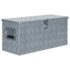 vidaXL Aluminium Box 80x30x35 cm Silver