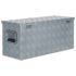vidaXL Aluminium Box 80x30x35 cm Silver - Image 3
