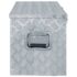 vidaXL Aluminium Box 110.5x38.5x40 cm Silver - Image 2