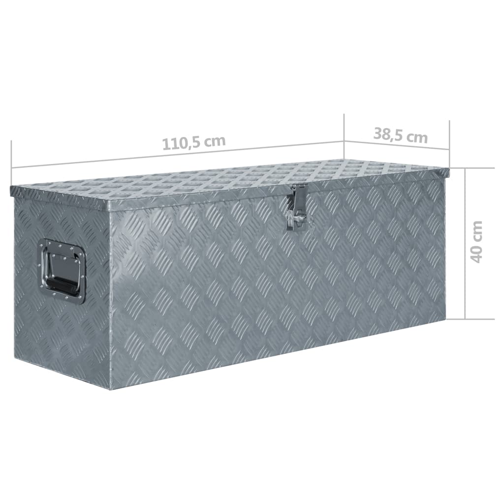 8718475616382_g_en_hd_5 vidaXL Aluminium Box 110.5x38.5x40 cm Silver - Image 6